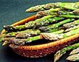 ;a dish full of fresh asparagus