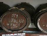 brown barrels aging balsamic vinegar