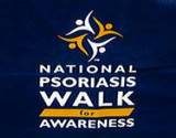 A banner of a Walk for Psoriasis Research