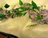 A sprig of violets that have been sugared