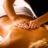 photo of a woman getting a massage to for natural muscle pain relief