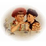 type of food allergy, children sharing a milk shake