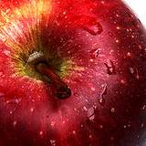 closeup of a red apple for vinegar making