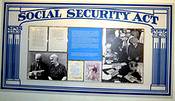 photo of an old poster with the logo 